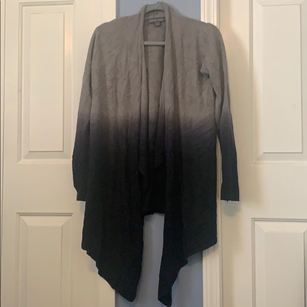 Gray Navy Ombré Calipso Wrap Cardigan Sweater - Picture 2 of 9